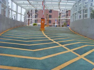 无震动止滑车道